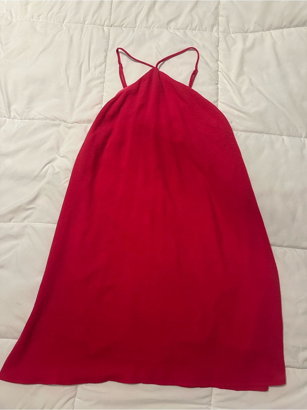 Gilli Hot Pink Slip Dress with Thin Straps